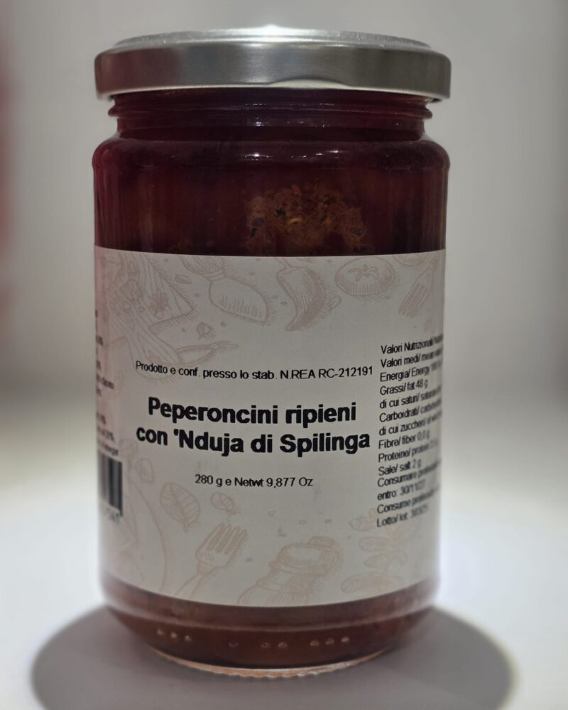 Peperoncini ripieni alla ‘nduja