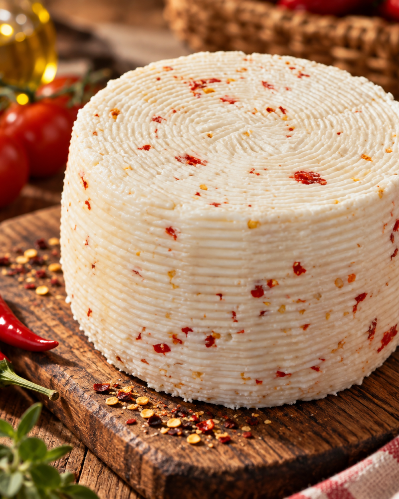 Pecorino Crotonese semifresco al peperoncino