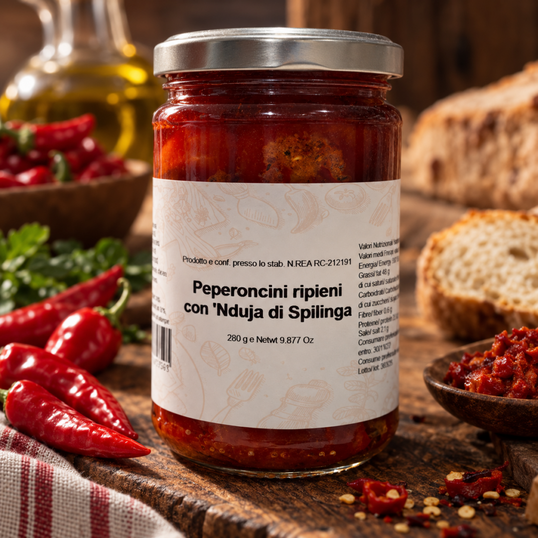 PEPERONCINI RIPIENI ALLA 'NDUJA